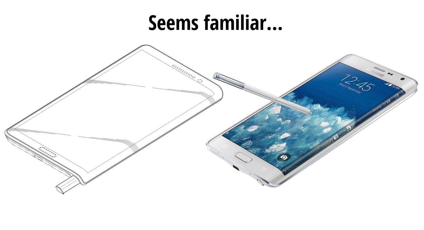 تكشف سامسونج عن براءة اختراع تحويل GALAXY NOTE EDGE الي GALAXY S7 